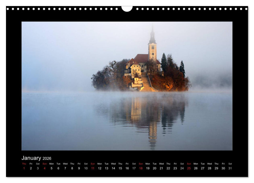 Landscapes of Slovenia (CALVENDO Monthly Calendar 2026)