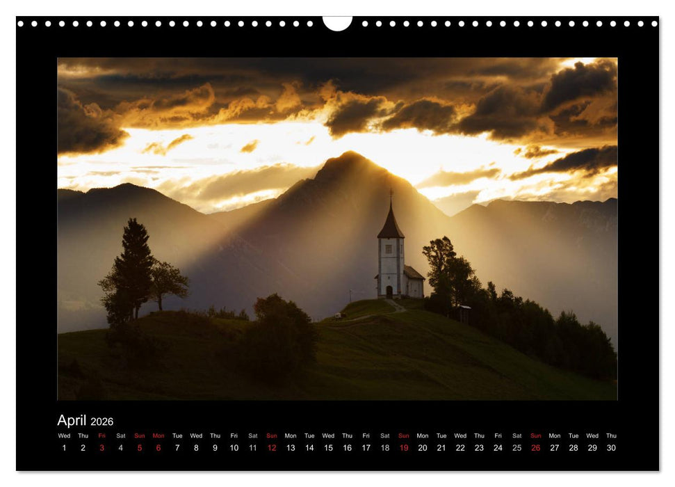 Landscapes of Slovenia (CALVENDO Monthly Calendar 2026)