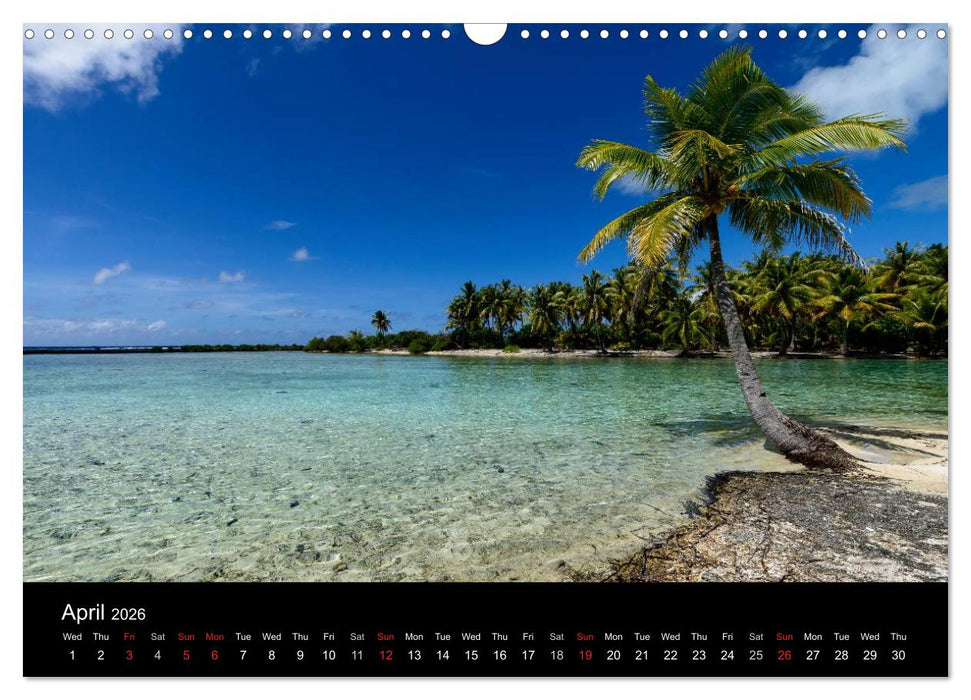 Bora Bora, Paradise islands (CALVENDO Monthly Calendar 2026)