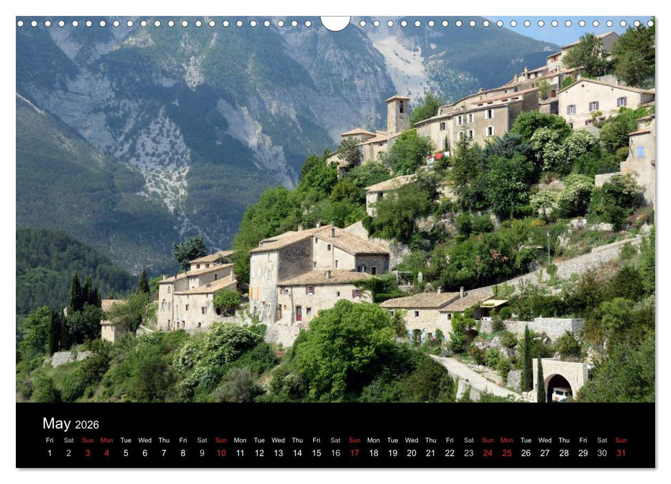 Villages of Provence (CALVENDO Monthly Calendar 2026)