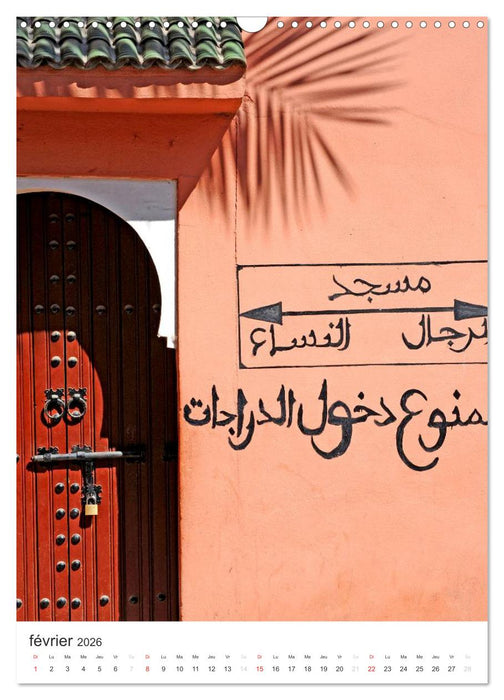 Couleurs Marrakech (CALVENDO Calendrier mensuel 2026)