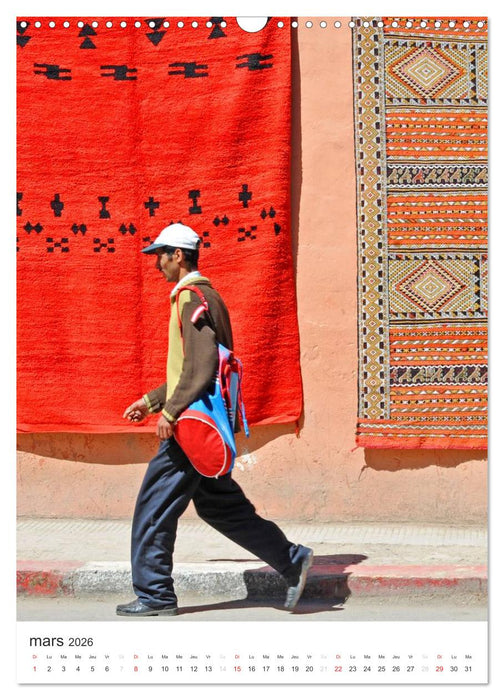Couleurs Marrakech (CALVENDO Calendrier mensuel 2026)