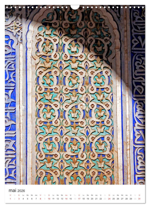 Couleurs Marrakech (CALVENDO Calendrier mensuel 2026)