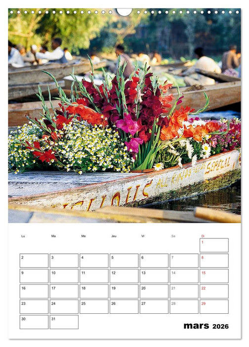 L'Inde du Nord (CALVENDO Calendrier mensuel 2026)