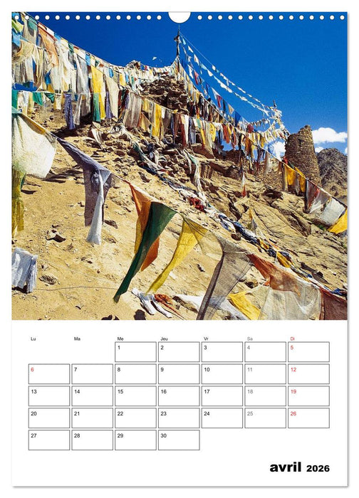 L'Inde du Nord (CALVENDO Calendrier mensuel 2026)