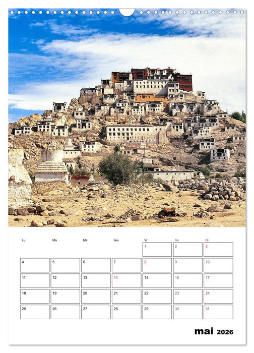L'Inde du Nord (CALVENDO Calendrier mensuel 2026)