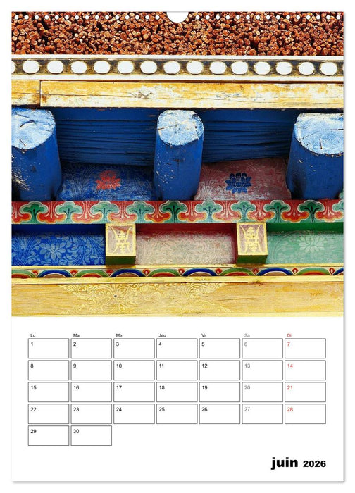 L'Inde du Nord (CALVENDO Calendrier mensuel 2026)