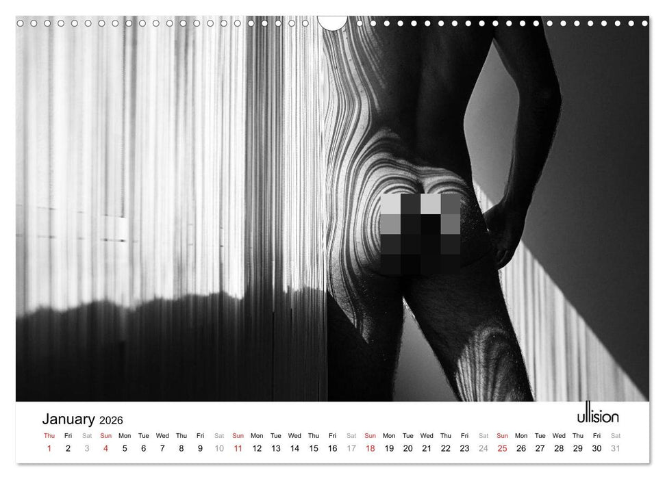Male Nude Art (CALVENDO Monthly Calendar 2026)