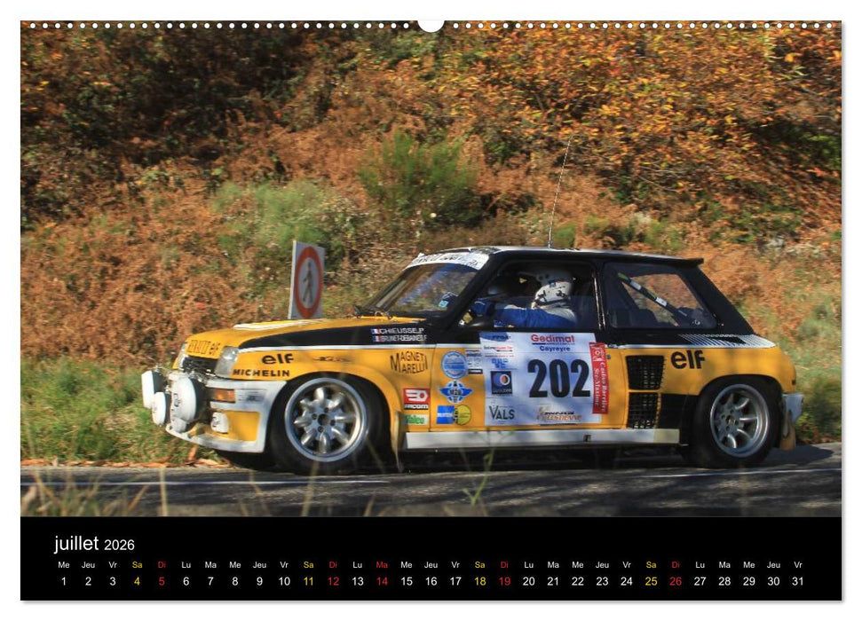 Rallye Vieilles Voitures (CALVENDO Calendrier supérieur 2026)