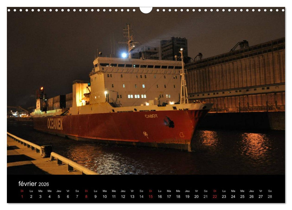 Navires du Saint-Laurent (CALVENDO Calendrier mensuel 2026)