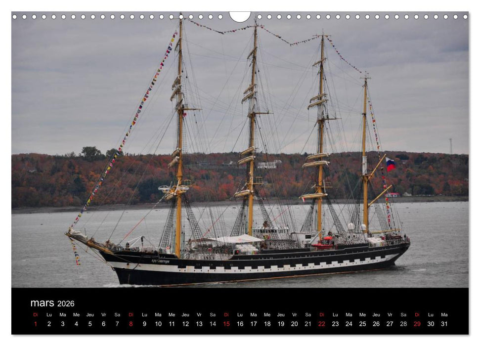 Navires du Saint-Laurent (CALVENDO Calendrier mensuel 2026)