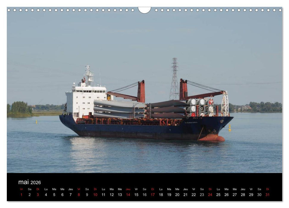 Navires du Saint-Laurent (CALVENDO Calendrier mensuel 2026)