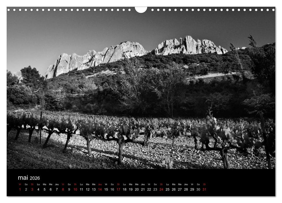 VIGNES DU SUD terroirs d'AOC (CALVENDO Calendrier mensuel 2026)