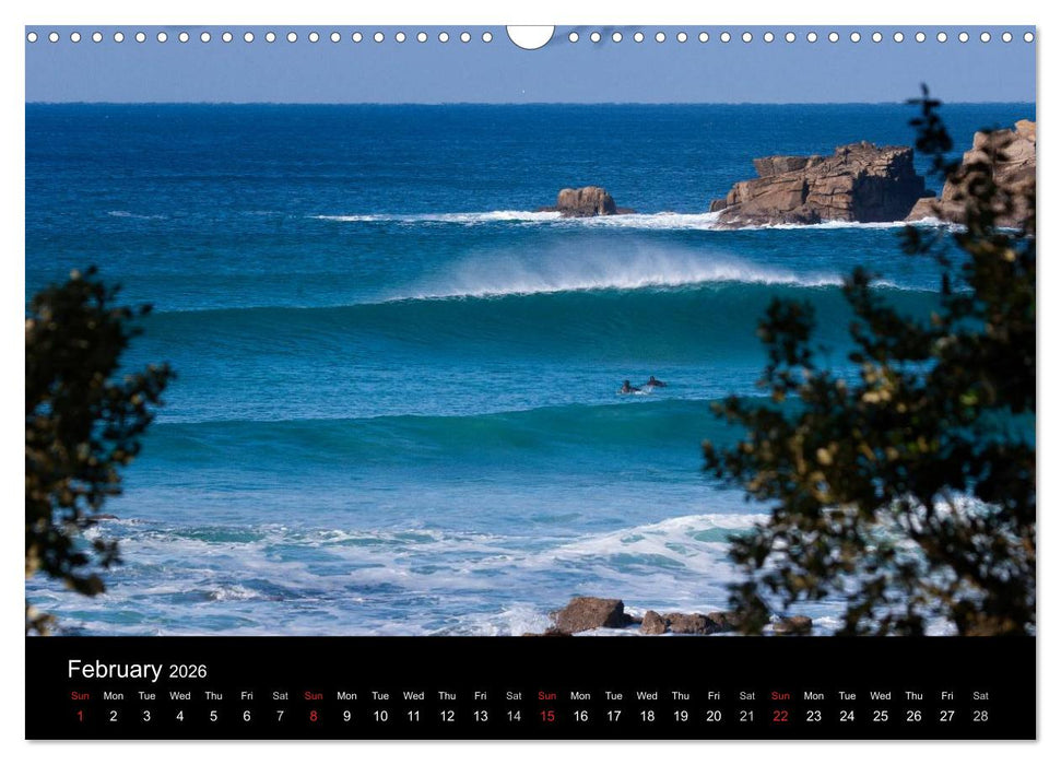 Waves in Cornwall (CALVENDO Monthly Calendar 2026)
