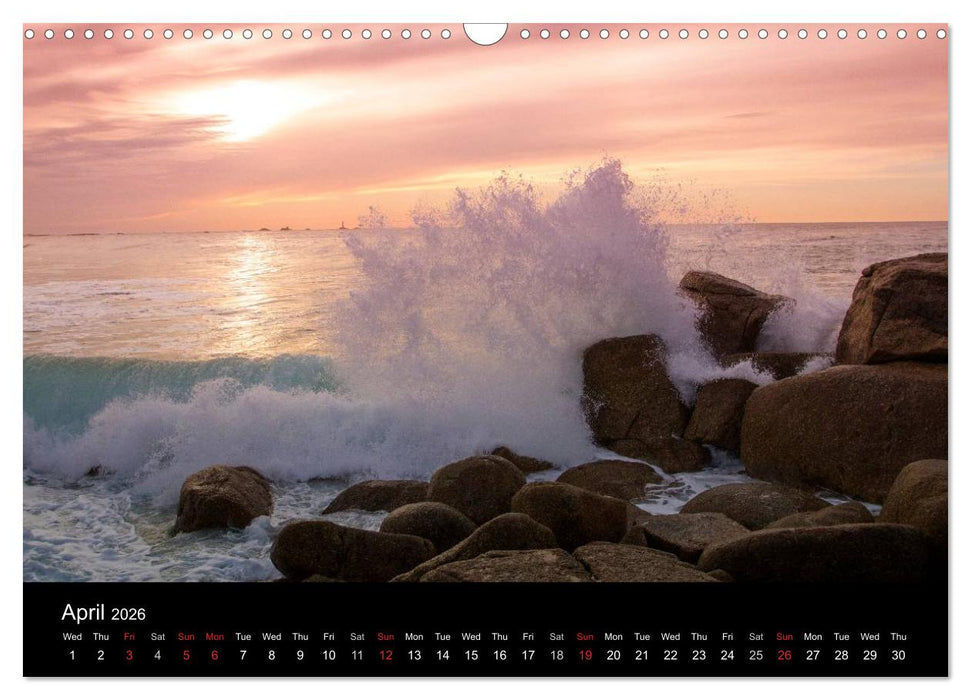 Waves in Cornwall (CALVENDO Monthly Calendar 2026)