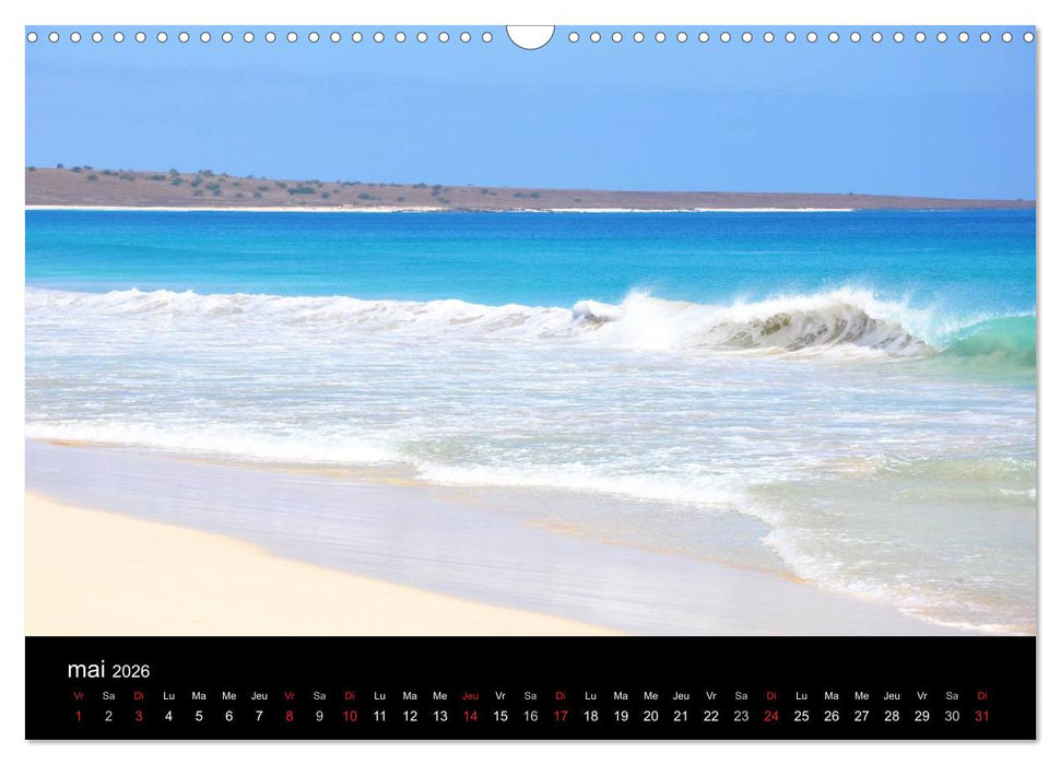 Voyage au Cap-Vert, Boa Vista (CALVENDO Calendrier mensuel 2026)