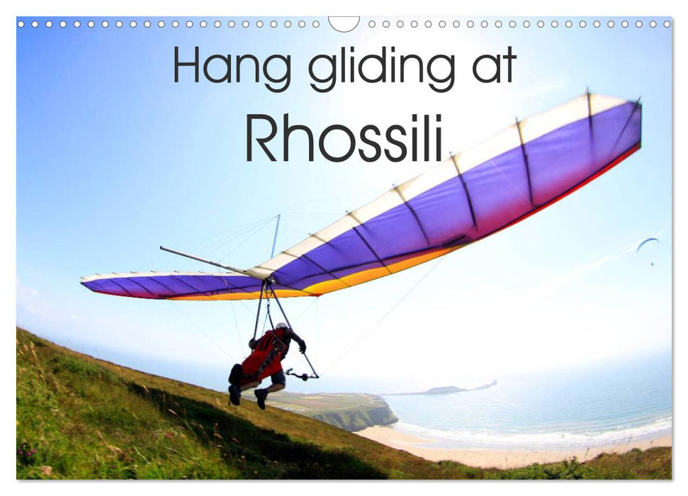 Hang gliding at Rhossili (CALVENDO Monthly Calendar 2026)