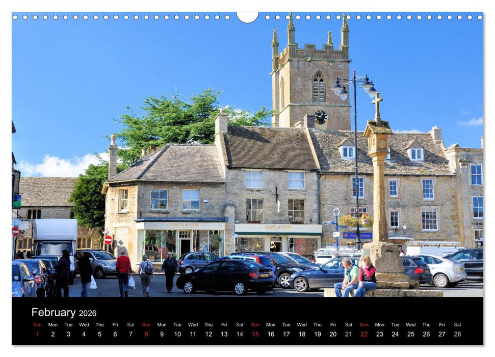 Cotswold Towns (CALVENDO Monthly Calendar 2026)
