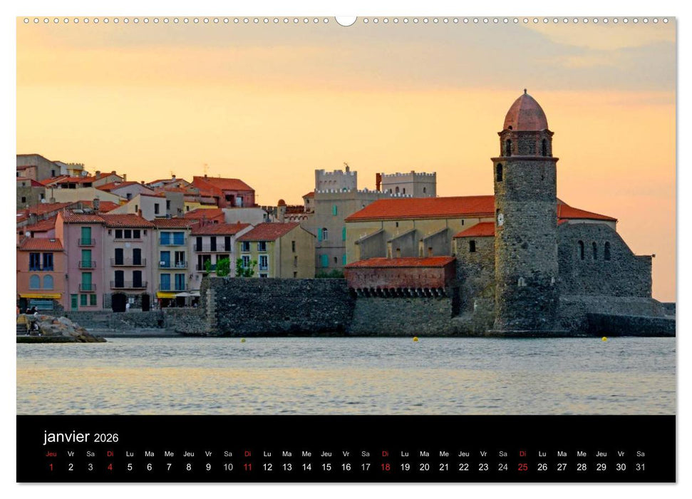 Le port de Collioure (CALVENDO Calendrier supérieur 2026)