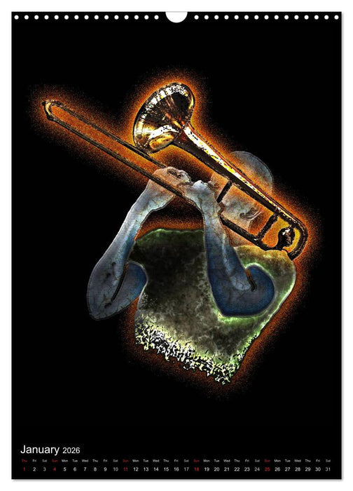 Jazz Over Time (CALVENDO Monthly Calendar 2026)