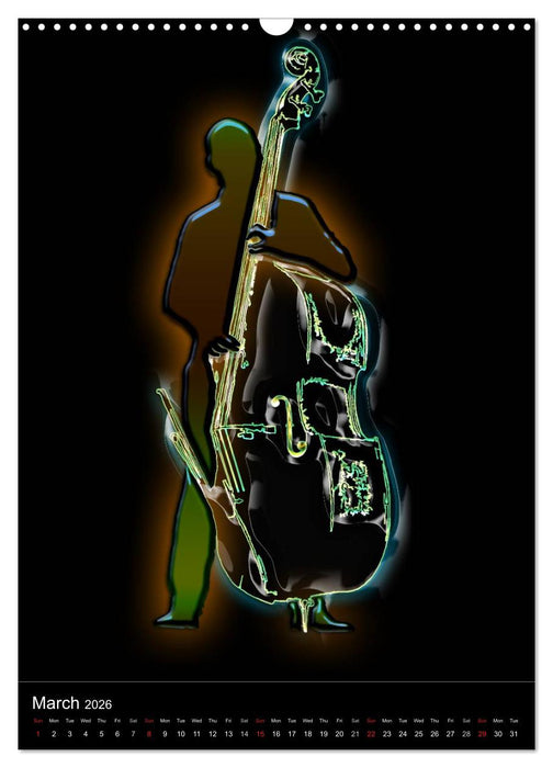 Jazz Over Time (CALVENDO Monthly Calendar 2026)