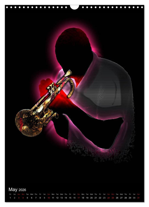 Jazz Over Time (CALVENDO Monthly Calendar 2026)