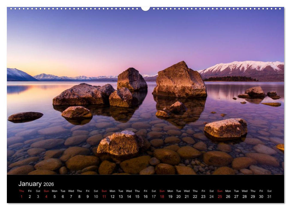 South Island of New Zealand (CALVENDO Premium-Calendar 2026)