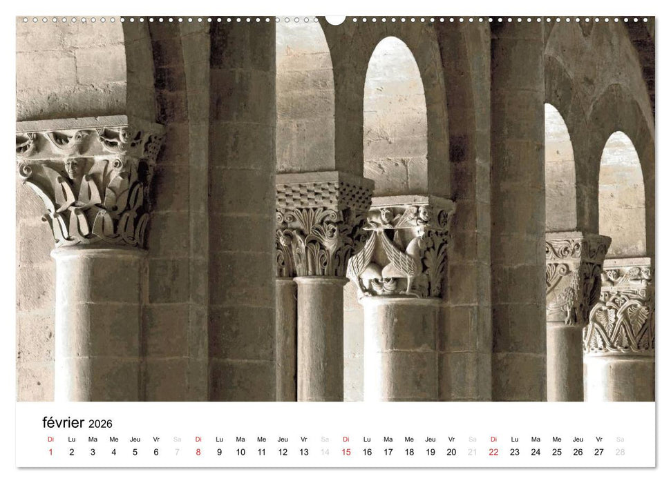 Abbatiale de Conques (CALVENDO Calendrier supérieur 2026)