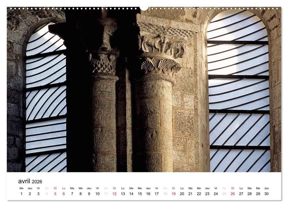 Abbatiale de Conques (CALVENDO Calendrier supérieur 2026)