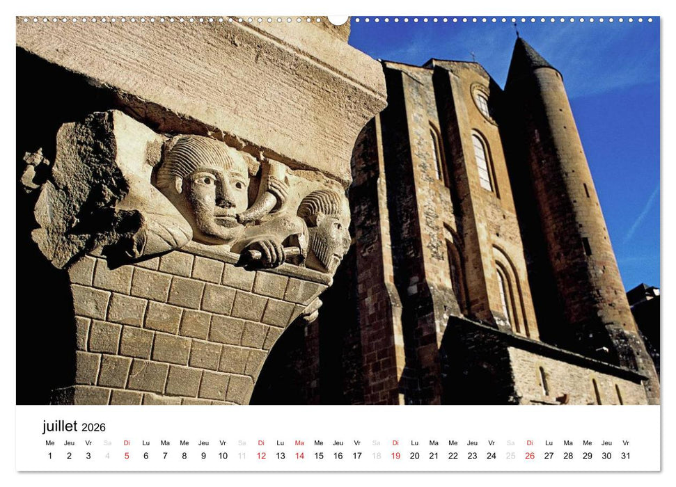 Abbatiale de Conques (CALVENDO Calendrier supérieur 2026)