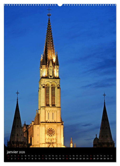 Lourdes en lumière (CALVENDO Calendrier supérieur 2026)