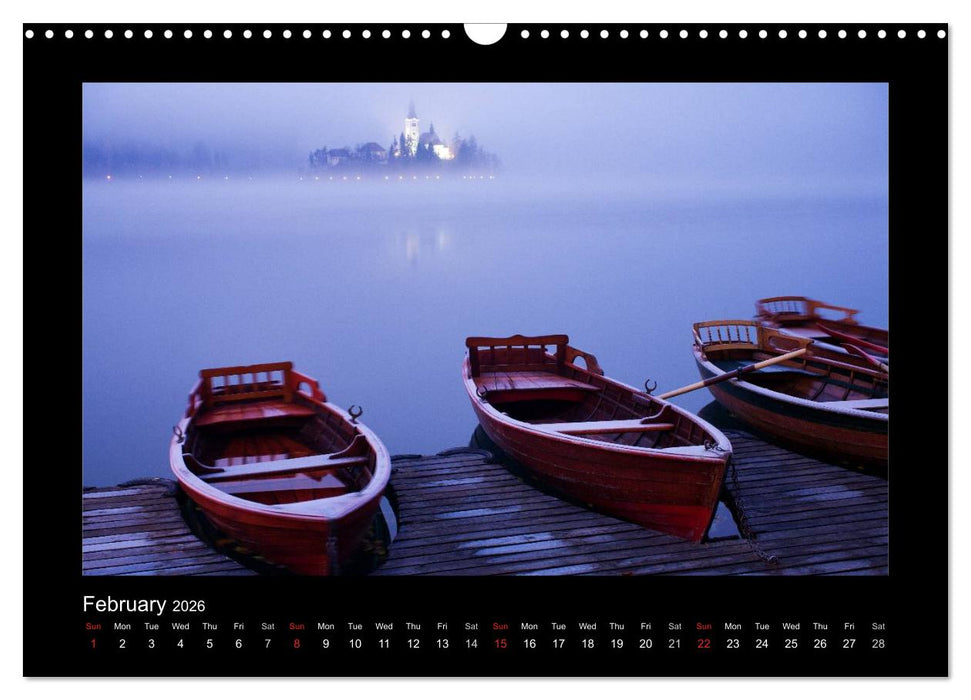 Lake Bled Slovenia (CALVENDO Monthly Calendar 2026)