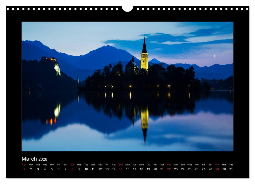 Lake Bled Slovenia (CALVENDO Monthly Calendar 2026)