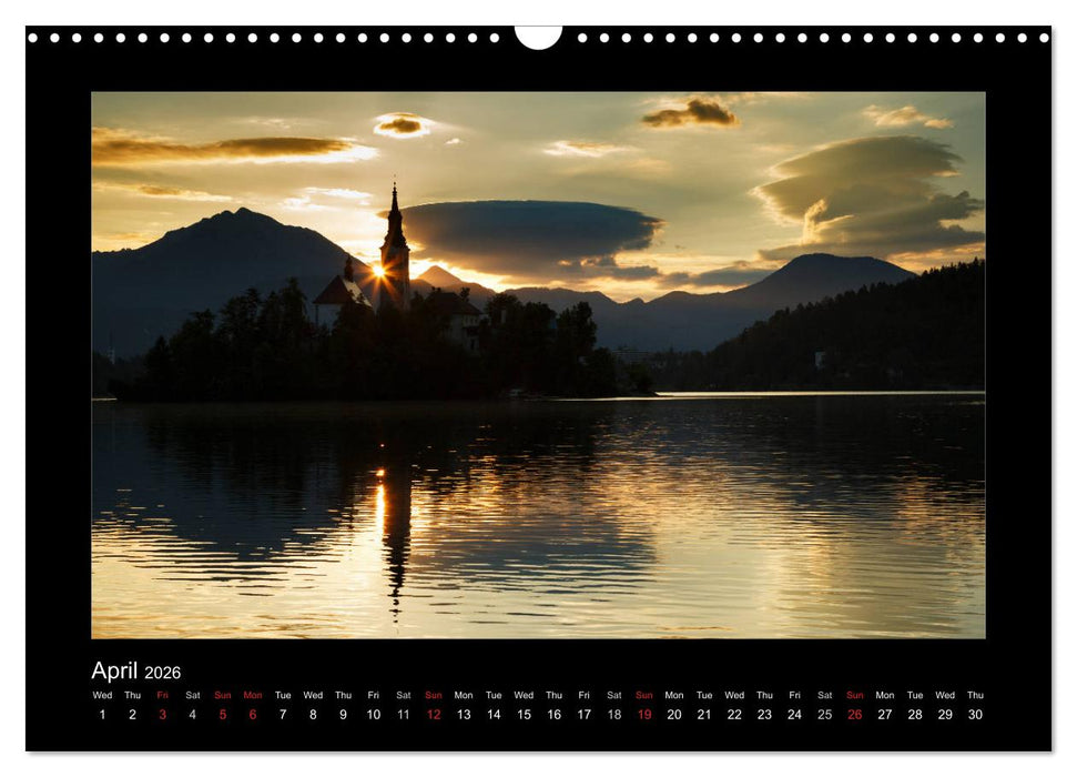 Lake Bled Slovenia (CALVENDO Monthly Calendar 2026)