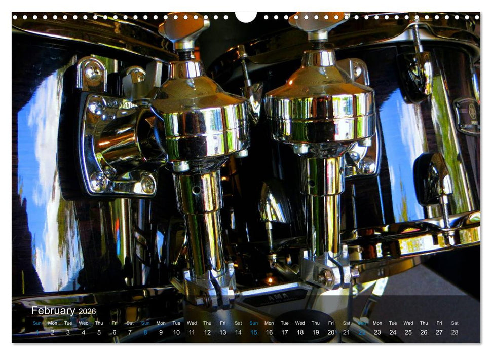 DRUMS ONSTAGE (CALVENDO Monthly Calendar 2026)