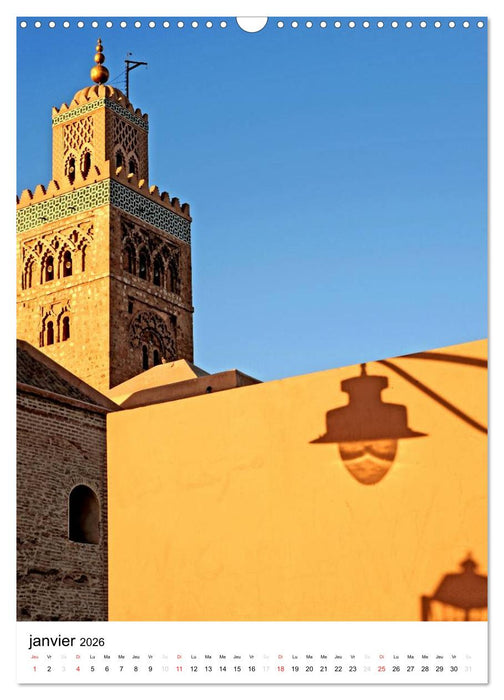 Couleurs MAROC (CALVENDO Calendrier mensuel 2026)
