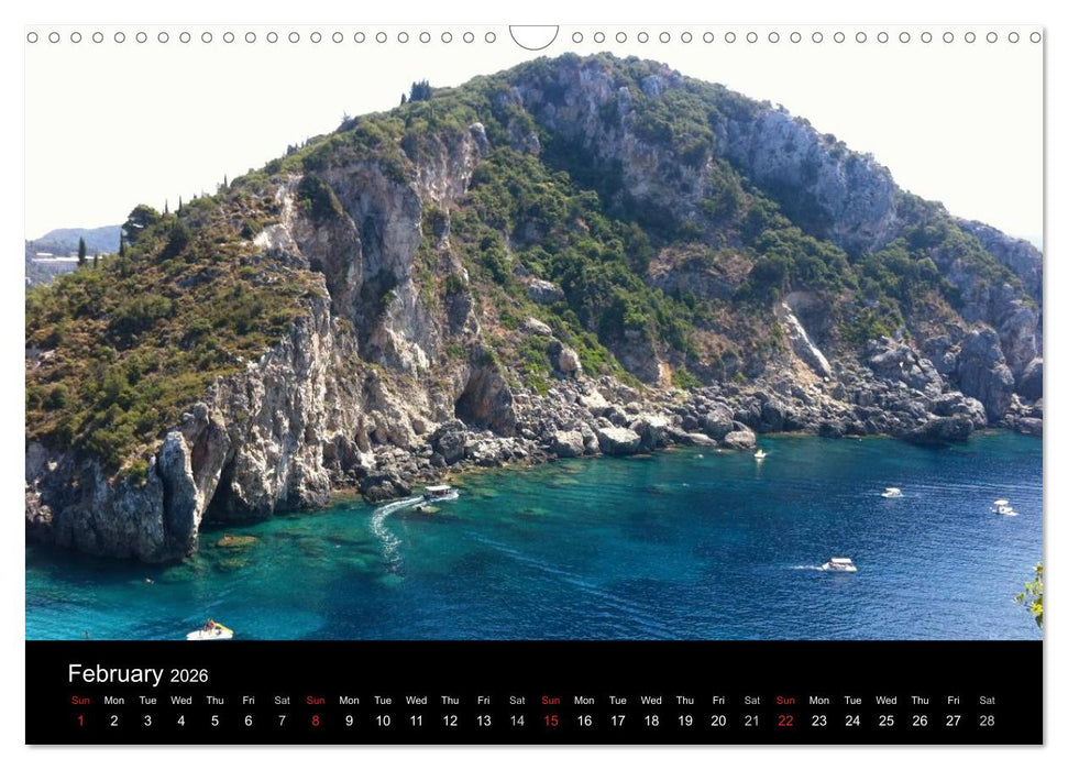 Corfu Dream Island (CALVENDO Monthly Calendar 2026)