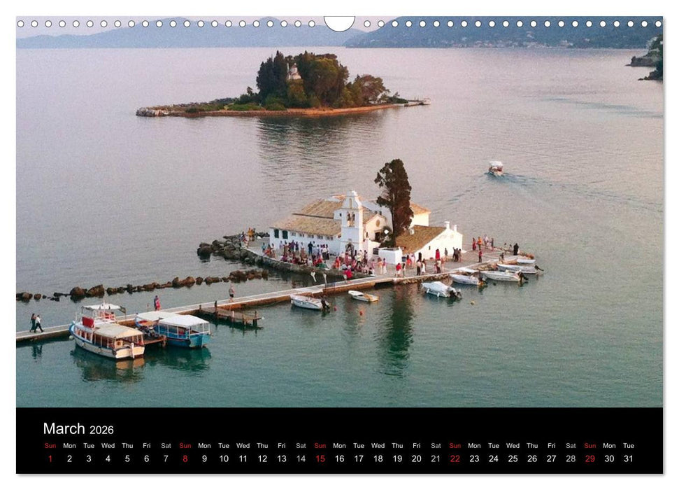 Corfu Dream Island (CALVENDO Monthly Calendar 2026)