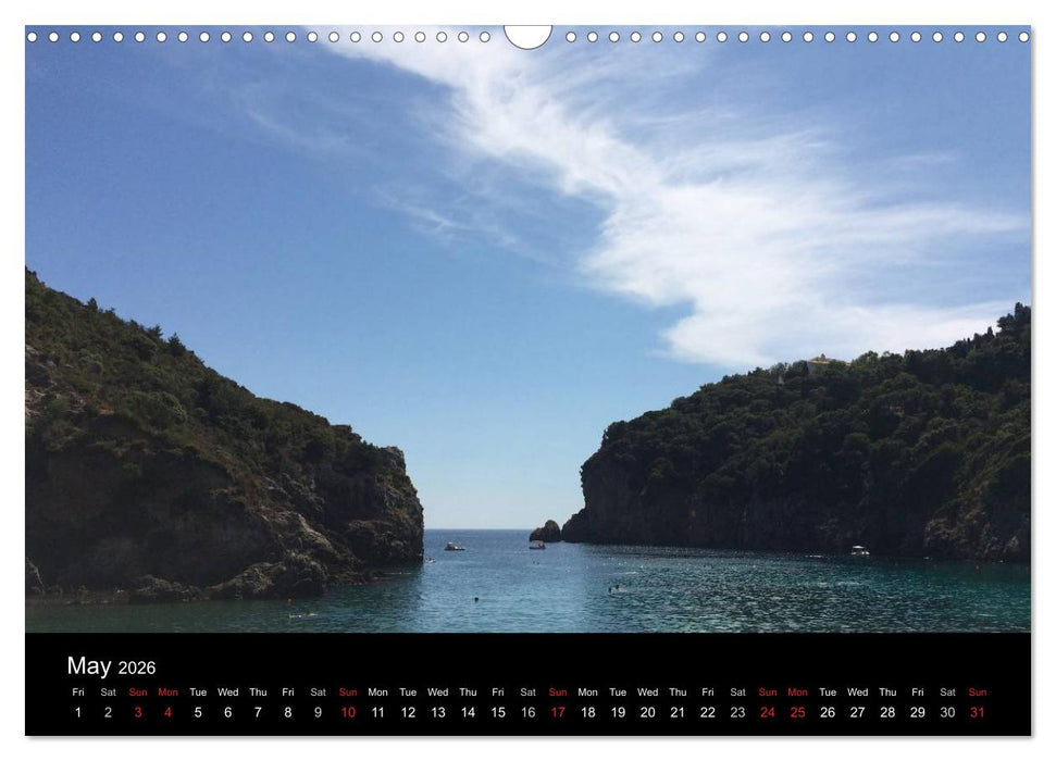 Corfu Dream Island (CALVENDO Monthly Calendar 2026)