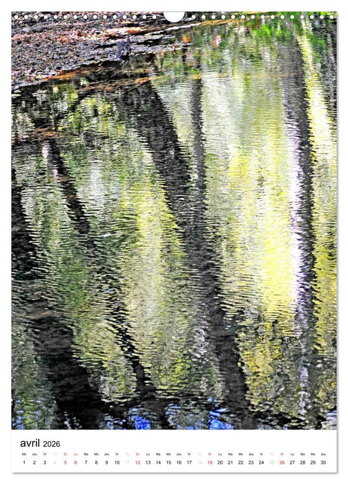 Reflets d'eau (CALVENDO Calendrier mensuel 2026)
