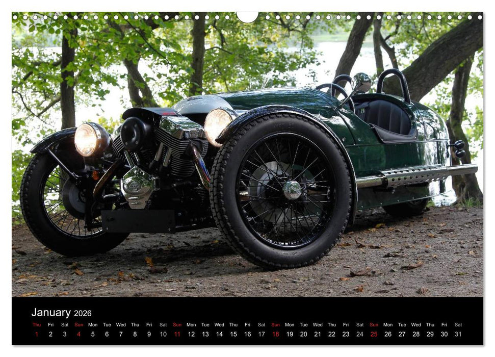 Morgan, the last real sports car (CALVENDO Monthly Calendar 2026)