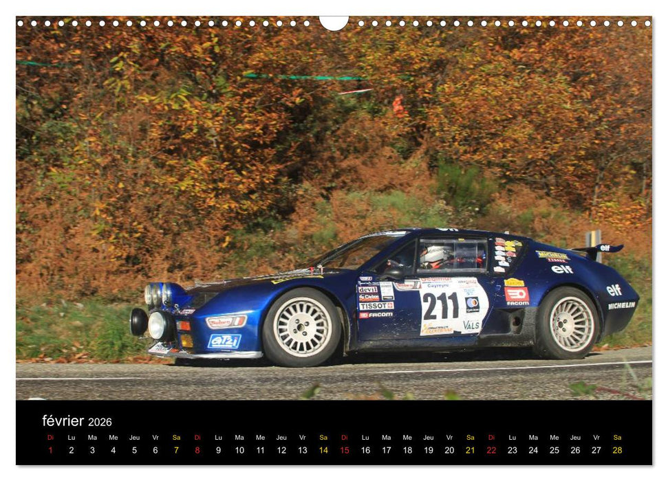 Rallye Vieilles Voitures (CALVENDO Calendrier mensuel 2026)