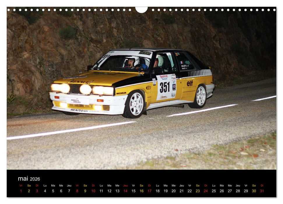 Rallye Vieilles Voitures (CALVENDO Calendrier mensuel 2026)