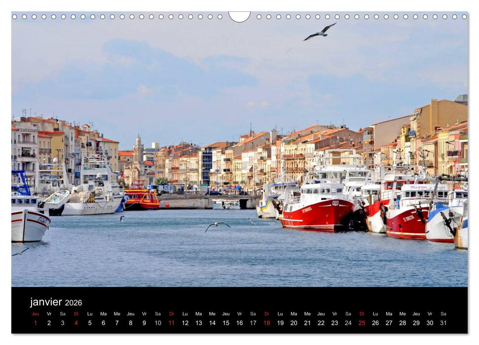 Occitanie (CALVENDO Calendrier mensuel 2026)