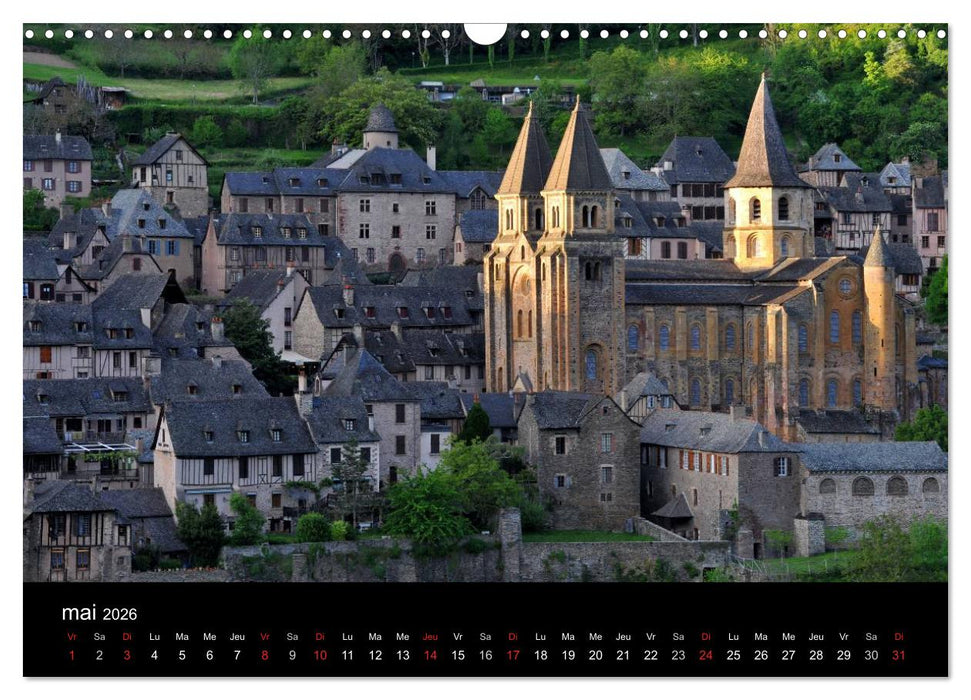 Occitanie (CALVENDO Calendrier mensuel 2026)
