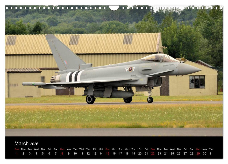 The Mighty Eurofighter Typhoon (CALVENDO Monthly Calendar 2026)