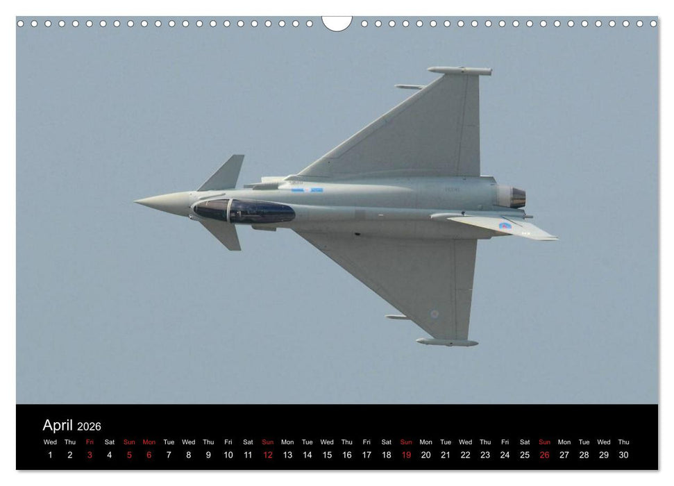 The Mighty Eurofighter Typhoon (CALVENDO Monthly Calendar 2026)