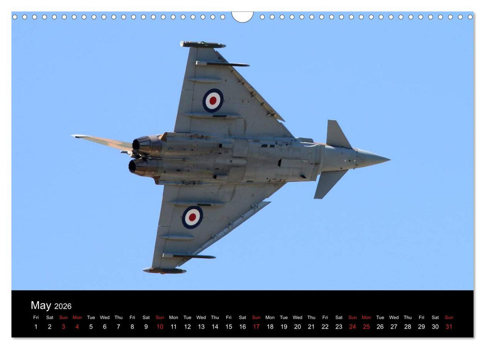 The Mighty Eurofighter Typhoon (CALVENDO Monthly Calendar 2026)