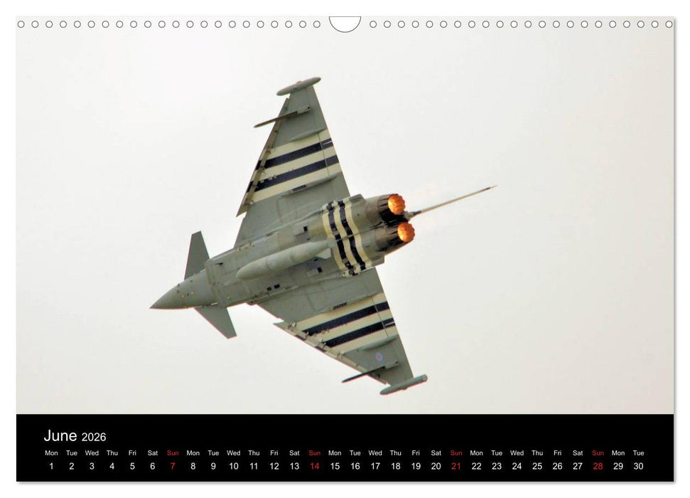 The Mighty Eurofighter Typhoon (CALVENDO Monthly Calendar 2026)