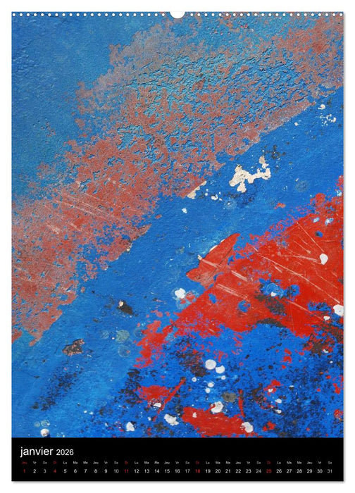 Les couleurs du temps sur le bois (CALVENDO Calendrier supérieur 2026)
